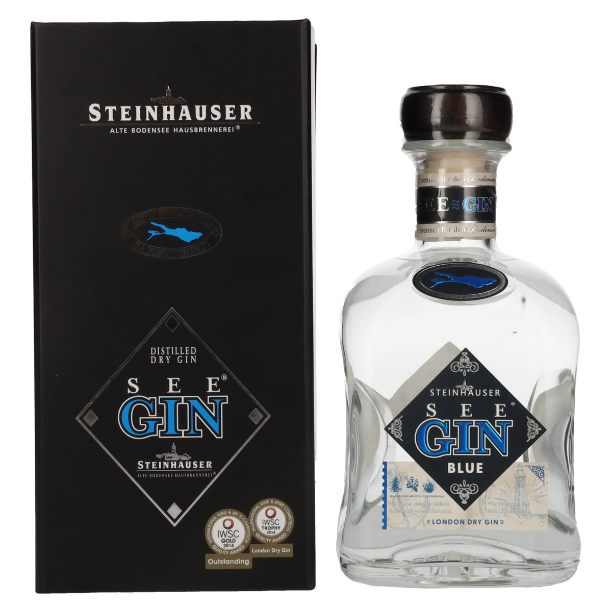 Steinhauser SeeGin BLUE London Dry Gin 48% ABV, 0.7l, in a gift box