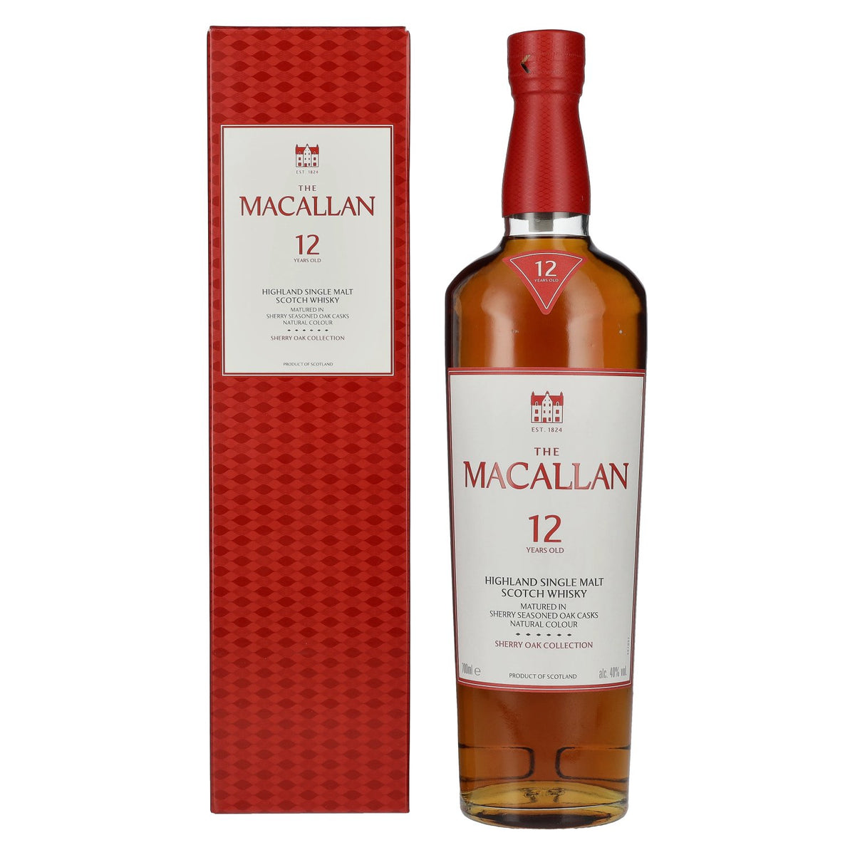 The Macallan 12 Years Old SHERRY OAK CASK 40% vol. 0.7 l in a gift box