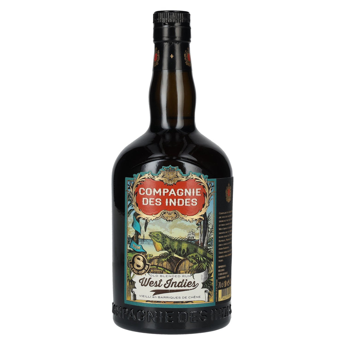 Compagnie des Indes WEST INDIES 8-Year-Old Blended Rum 40% ABV 0.7 l