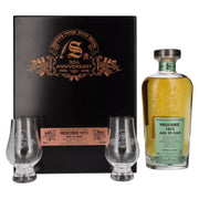 Signatory Vintage MOSSTOWIE 45 Years Old 30th ANNIVERSARY 1973 51,6% vol. 0,7l dans une caisse en bois avec 2 verres