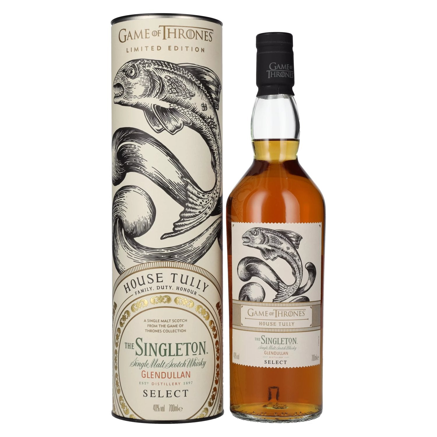 The Singleton GLENDULLAN GAME OF THRONES House Tully Single Malt Scotch Whisky 40% Vol. 0,7l in Geschenkbox
