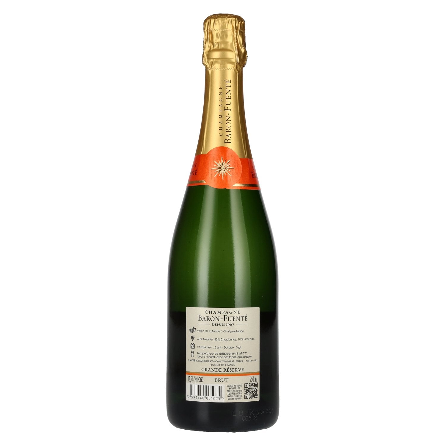 Baron-Fuenté GRANDE RÉSERVE Champagne Brut 12,5% Vol. 0,75l