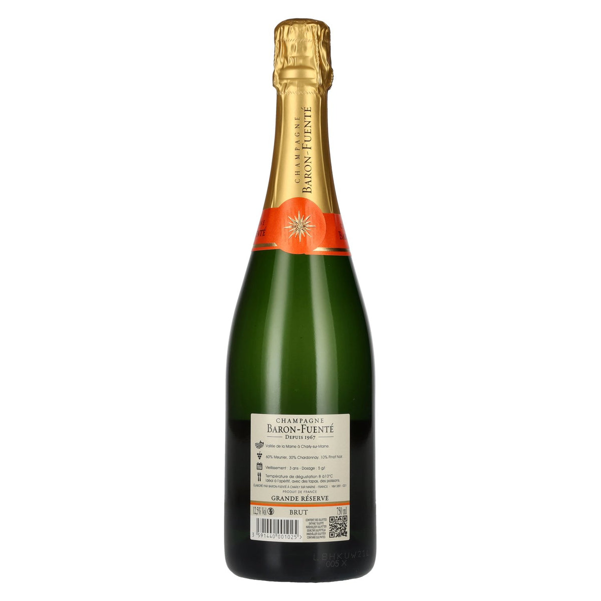 Baron-Fuenté GRANDE RÉSERVE Champagne Brut 12,5% Vol. 0,75l