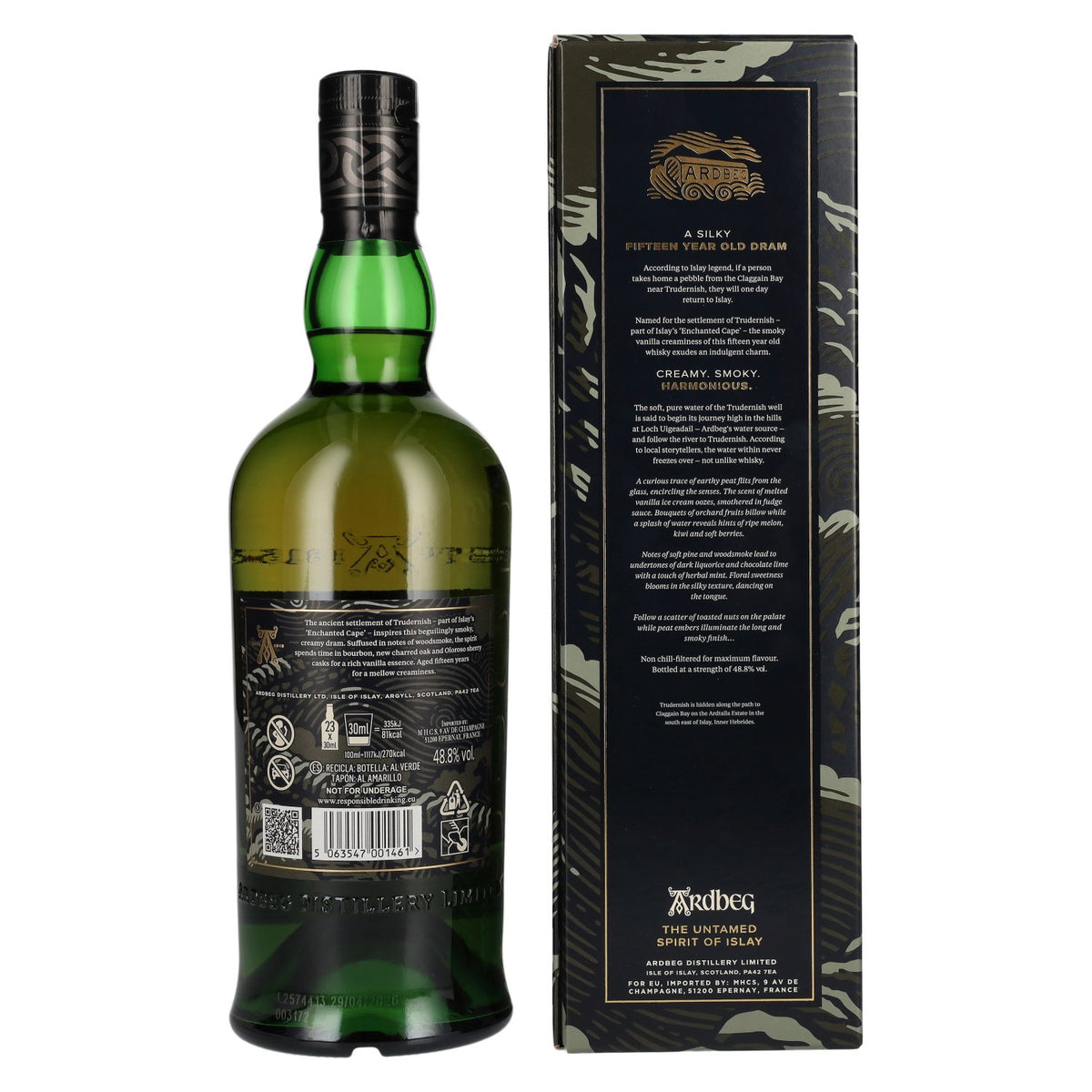 Ardbeg 15 ans d'âge « The Ultimate Trudernish » Single Malt d'Islay, 48,8 % vol., 0,7 l, dans un coffret cadeau