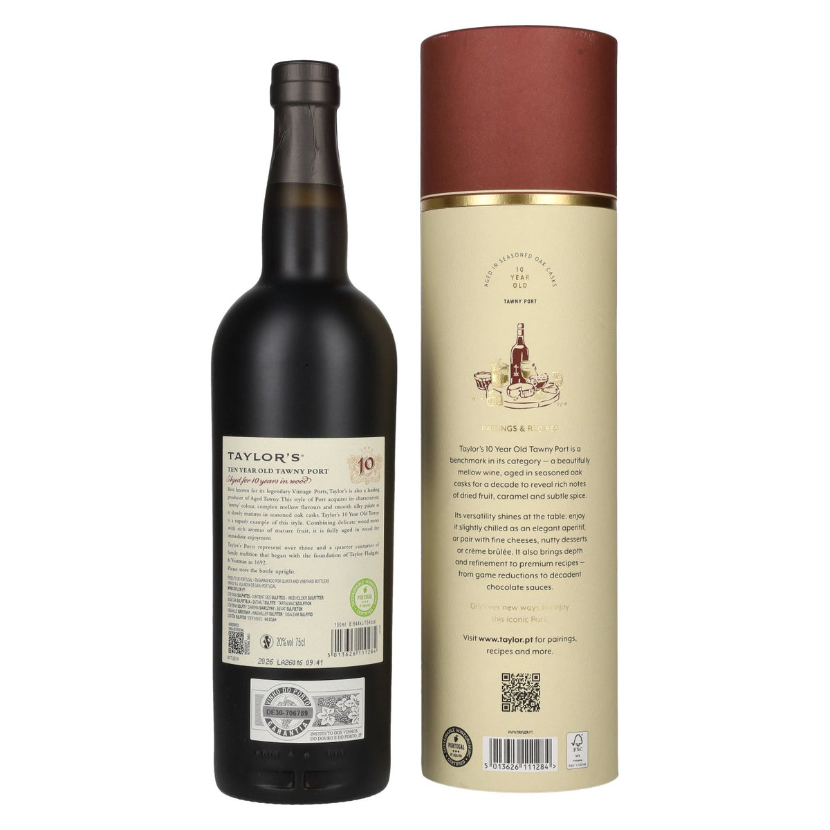 Taylor's 10 Years Old Tawny Port 20% vol. 0,75 l in geschenkverpakking