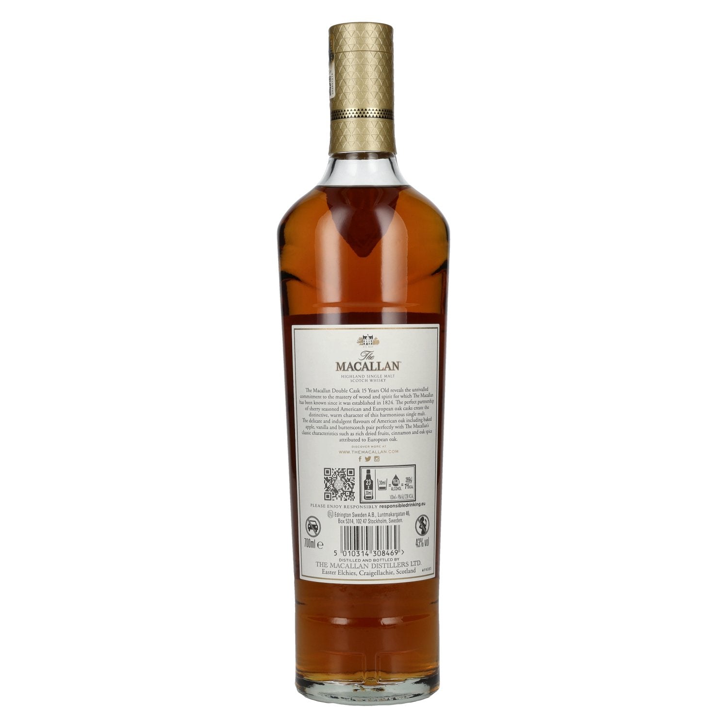 The Macallan 15 Years Old DOUBLE CASK 43% Vol. 0,7l