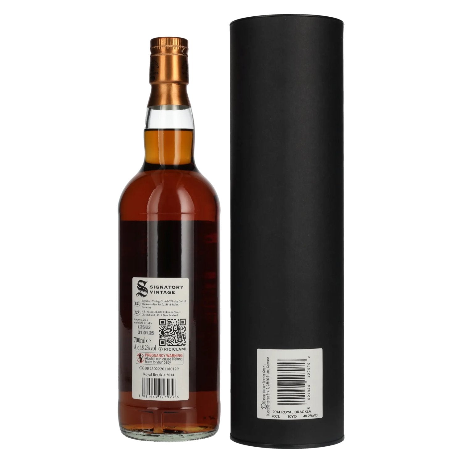 Signatory Vintage Small Batch Edition ROYAL BRACKLA 10 Years Old Single Malt #17 2014 48,2% Vol. 0,7l in Geschenkbox