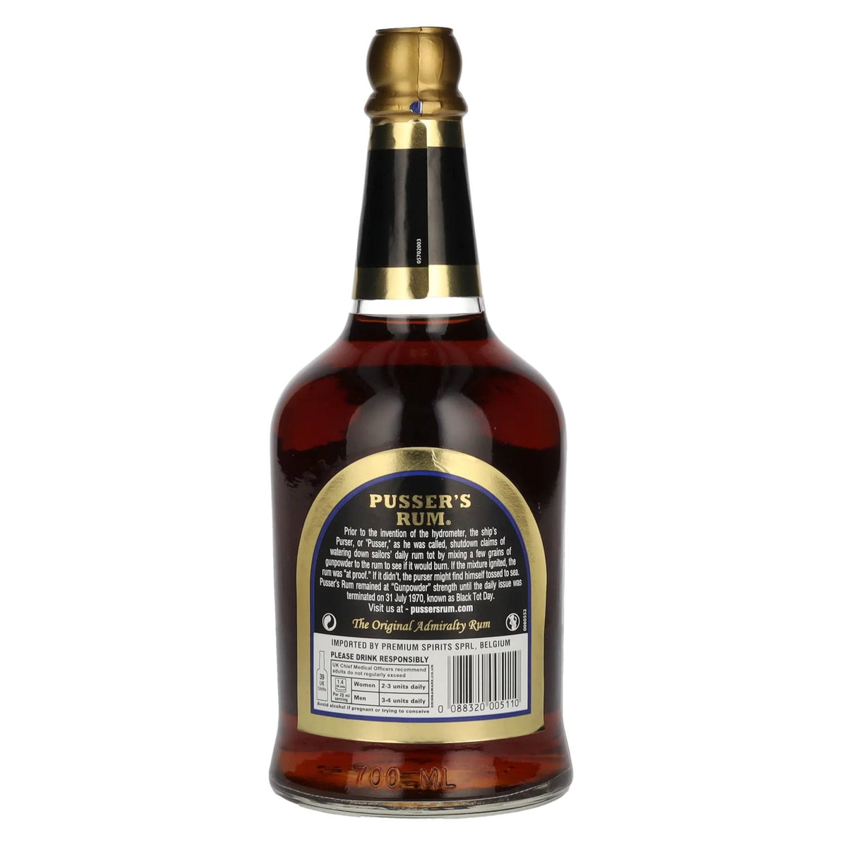 Pusser's Rum Gunpowder Proof 54,5% vol. 0,7 l