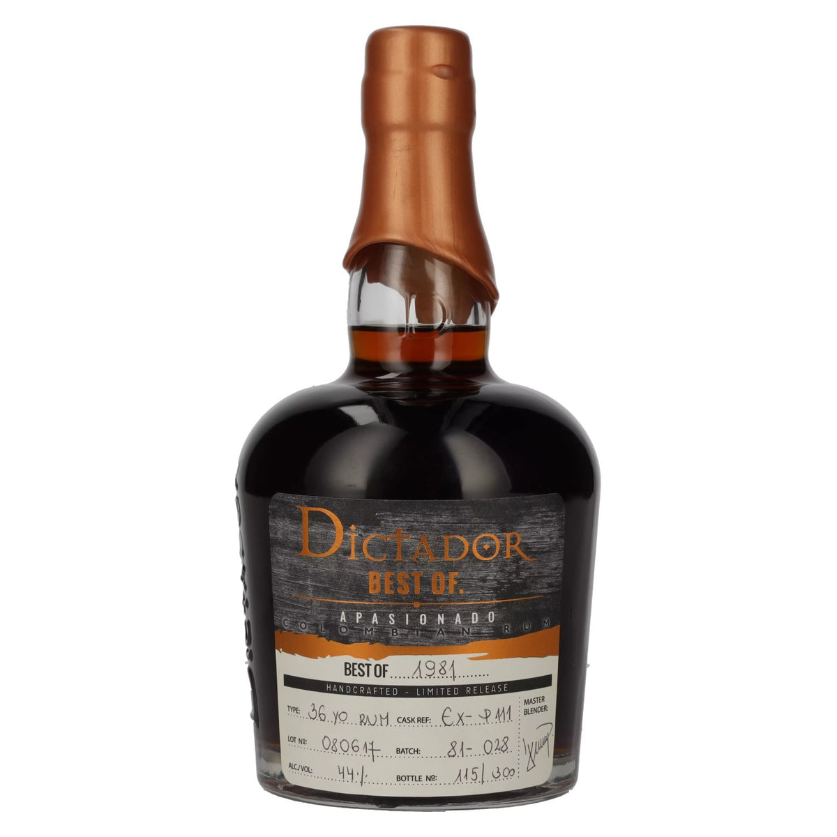 Dictador BEST OF 1981 APASIONADO Colombian Rum EXP-111 44% vol. 0.7 l