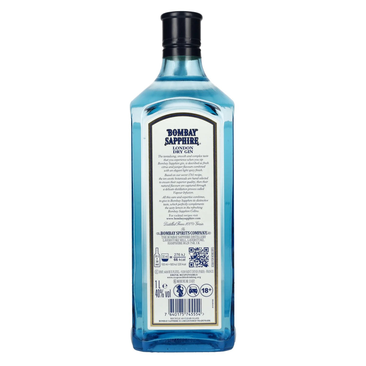 Bombay SAPPHIRE London Dry Gin 40% vol. 1 l