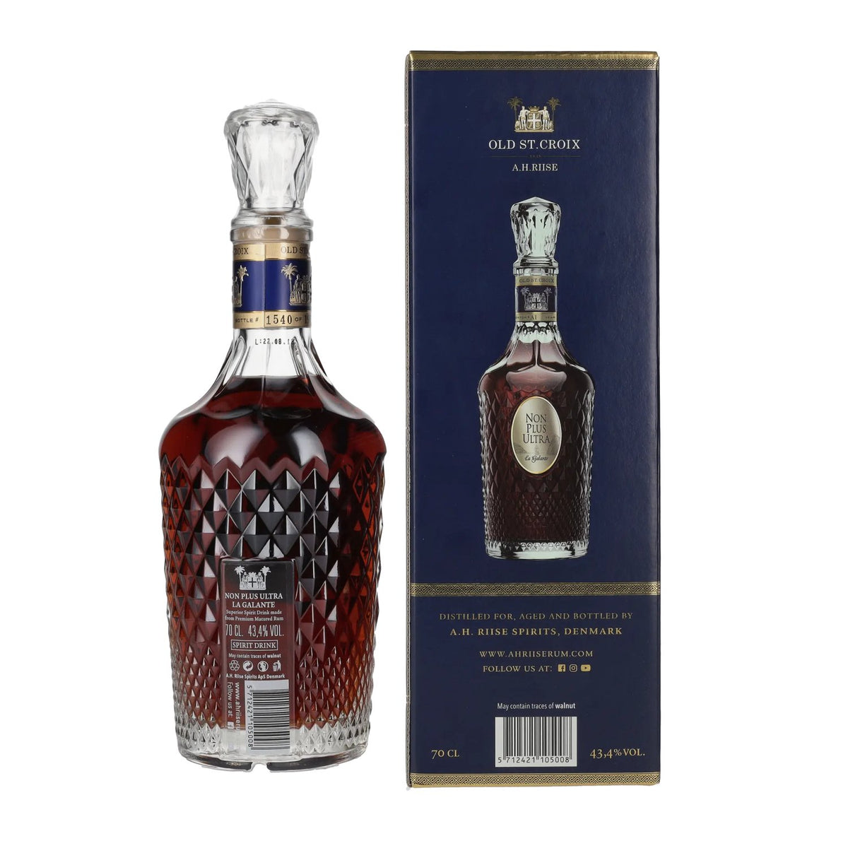 Old St. Croix A.H. Riise NON PLUS ULTRA La Galante 43,4% Vol. 0,7l in Geschenkbox