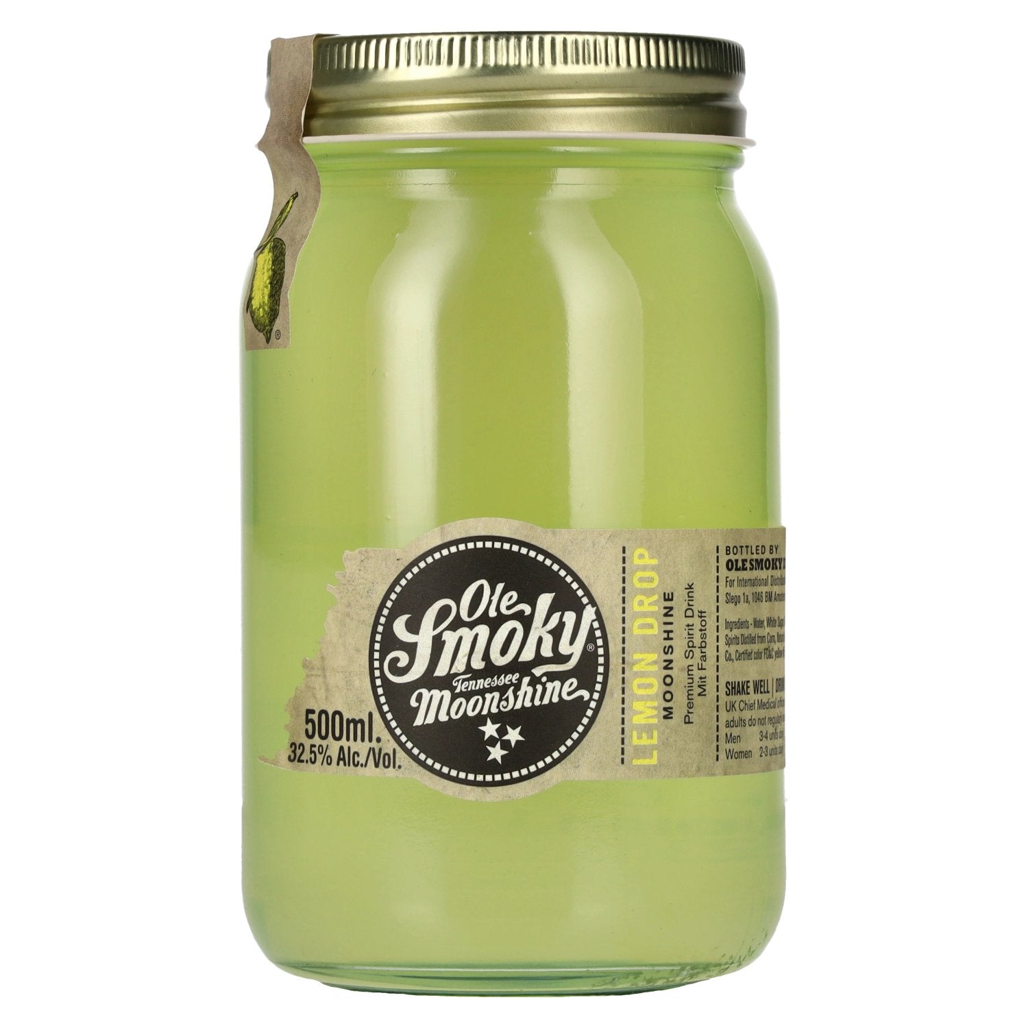 Ole Smoky Tennessee Moonshine LEMON DROP 32,5% Vol. 0,5l