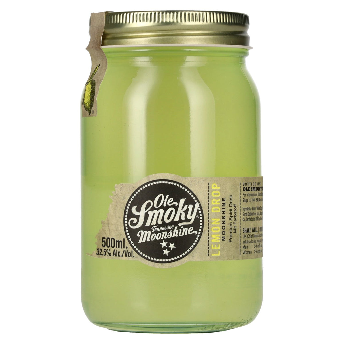 Ole Smoky Tennessee Moonshine LEMON DROP 32,5% Vol. 0,5l