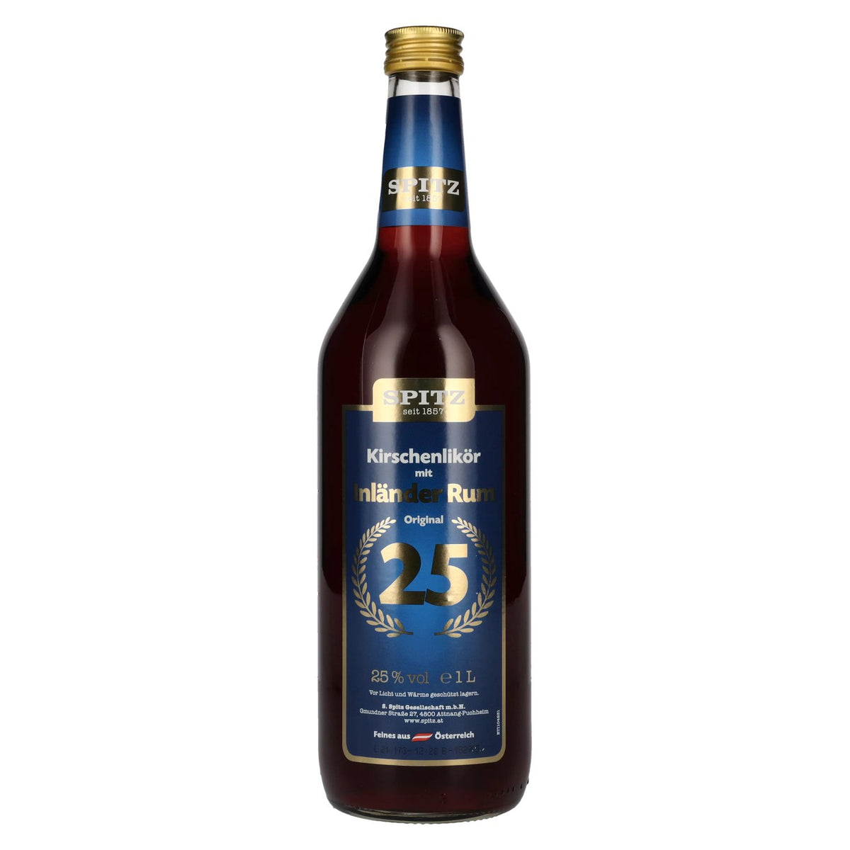 Spitz-kersenlikeur met Inländer-rum, 25% vol., 1 l