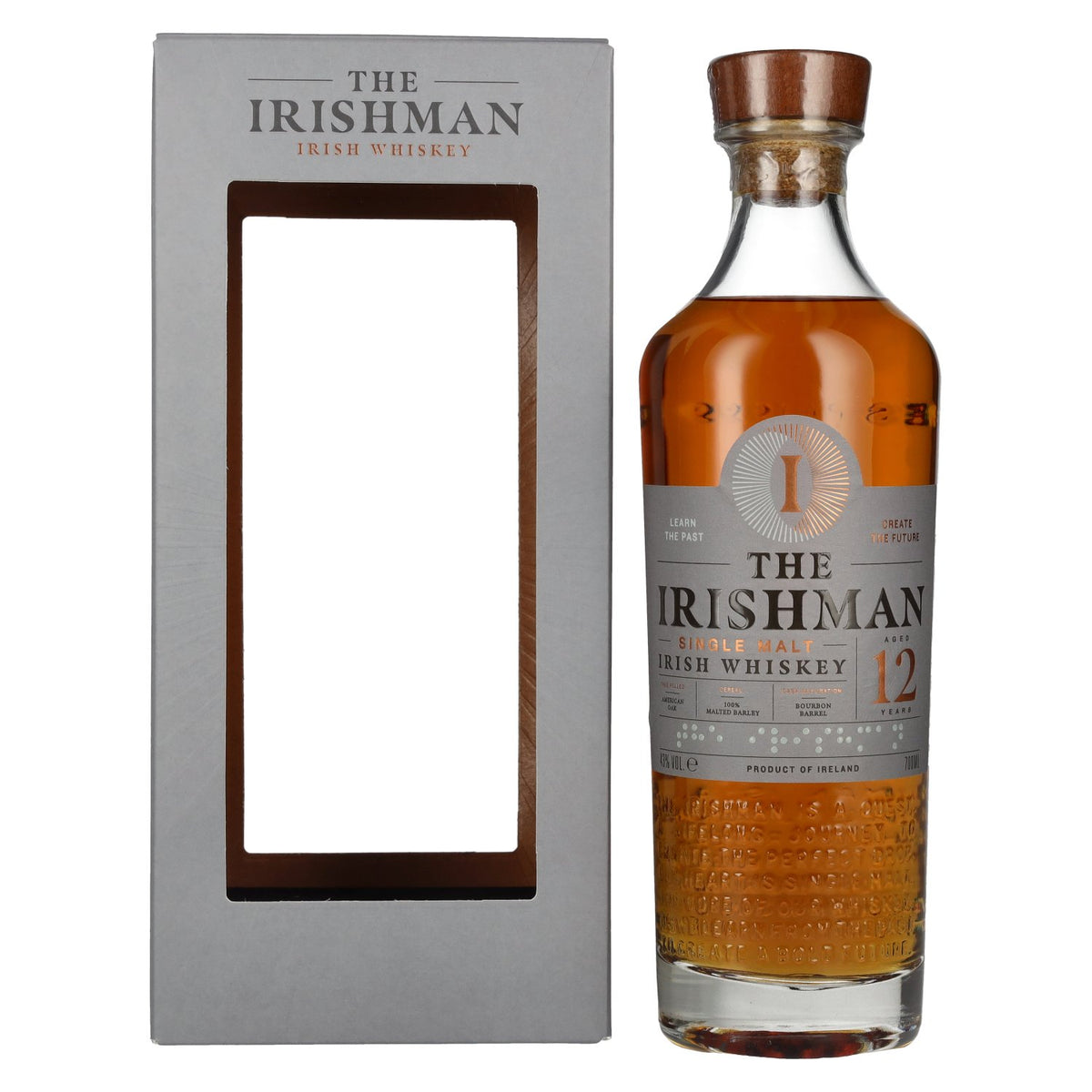 The Irishman 12-Year-Old Single Malt Irish Whisky, 43% ABV, 0.7 litres, in a gift box