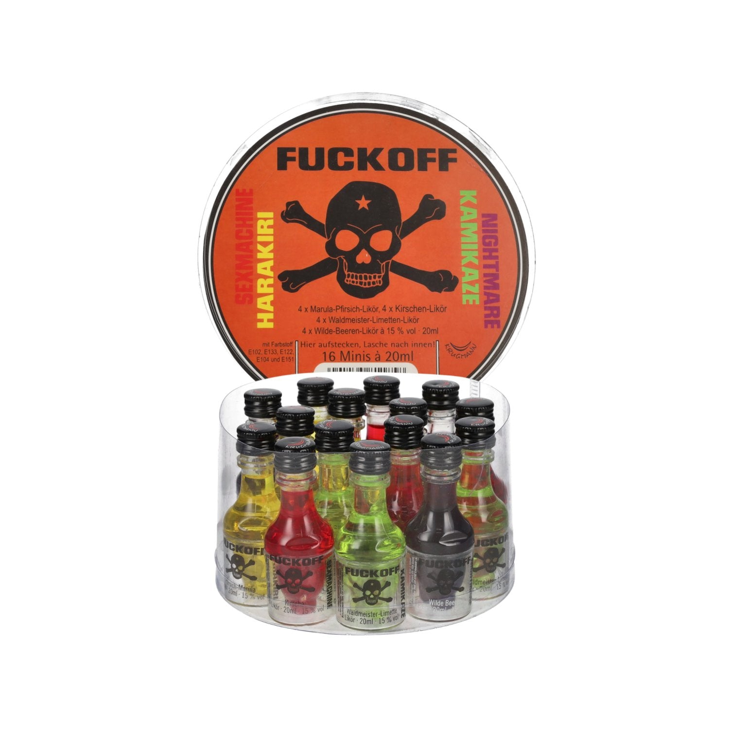 FUCKOFF Likeurmix 15% Vol. 16x0,02l PET