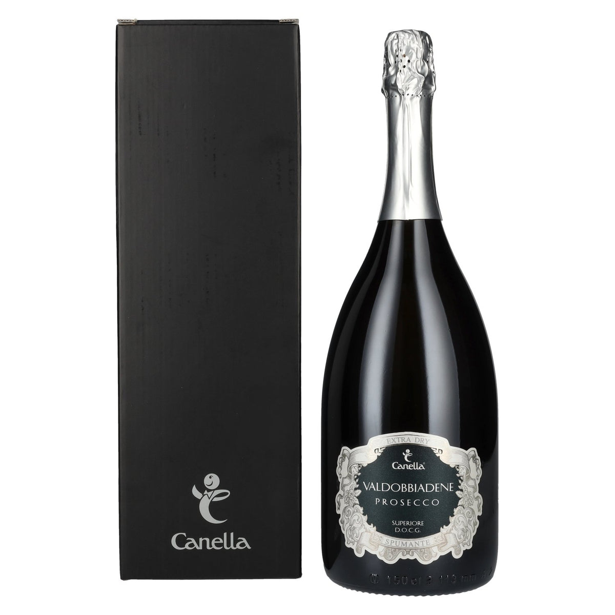 Canella Valdobbiadene Prosecco Superiore Millesimato Extra Dry DOCG 2023 11 % vol. 1,5 l dans un coffret cadeau