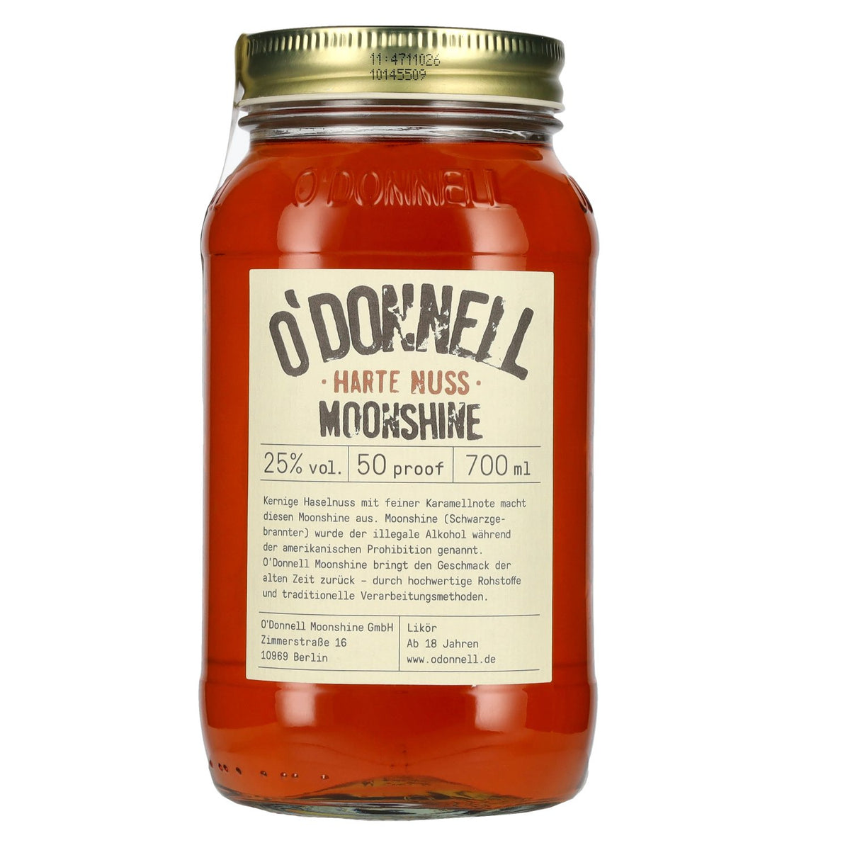 O'Donnell Moonshine HARTE NUSS Liqueur 25% vol. 0.7l