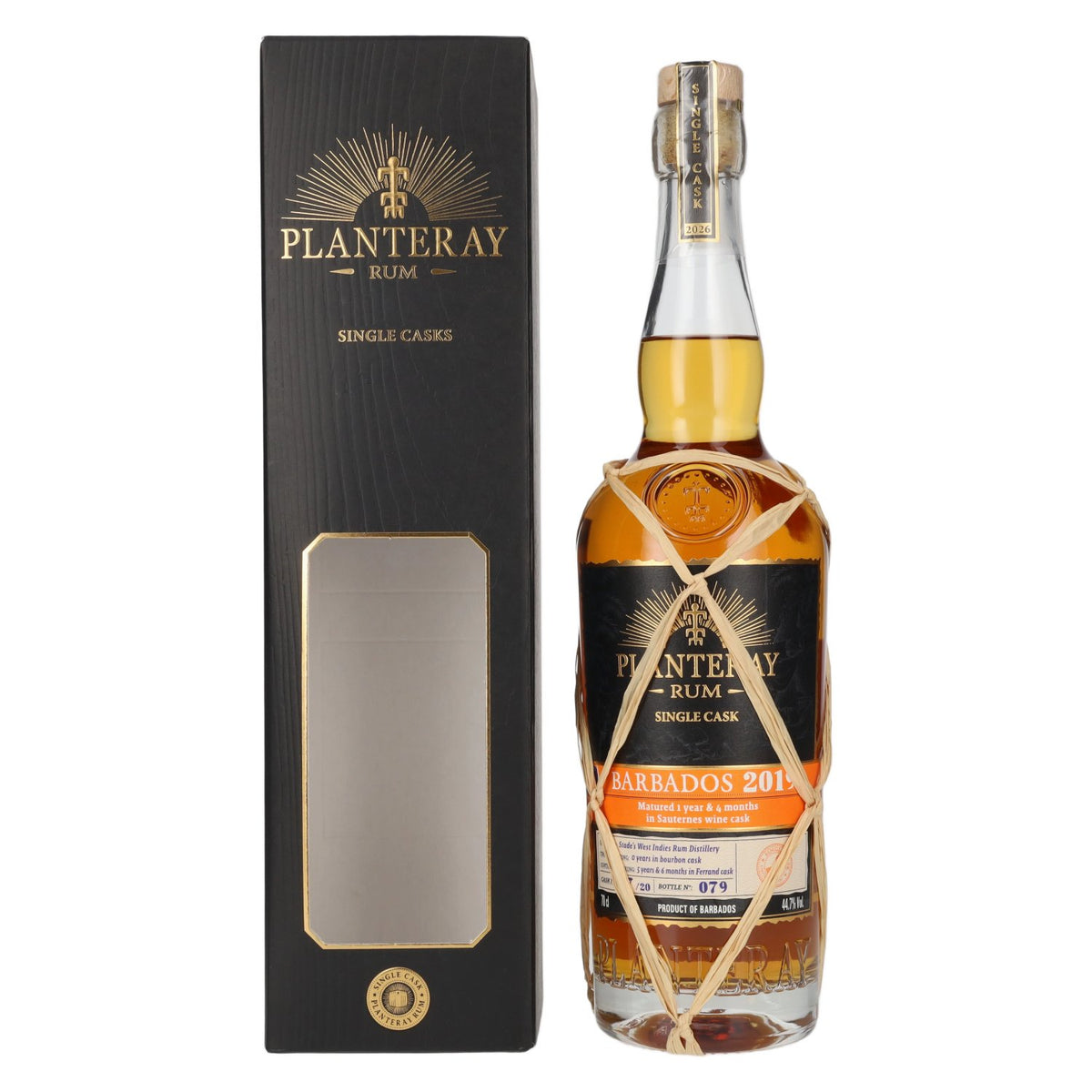 Planteray Rum BARBADOS Single Cask Sauternes Barrel 2019 44,7% vol. 0,7 l in geschenkverpakking