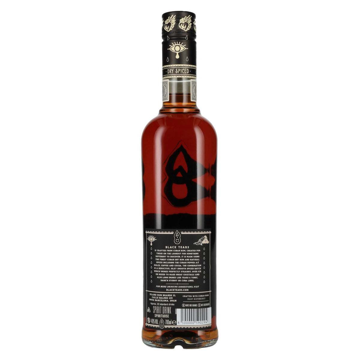 Black Tears Dry Spiced Spirit Drink 40% vol. 0,7 l