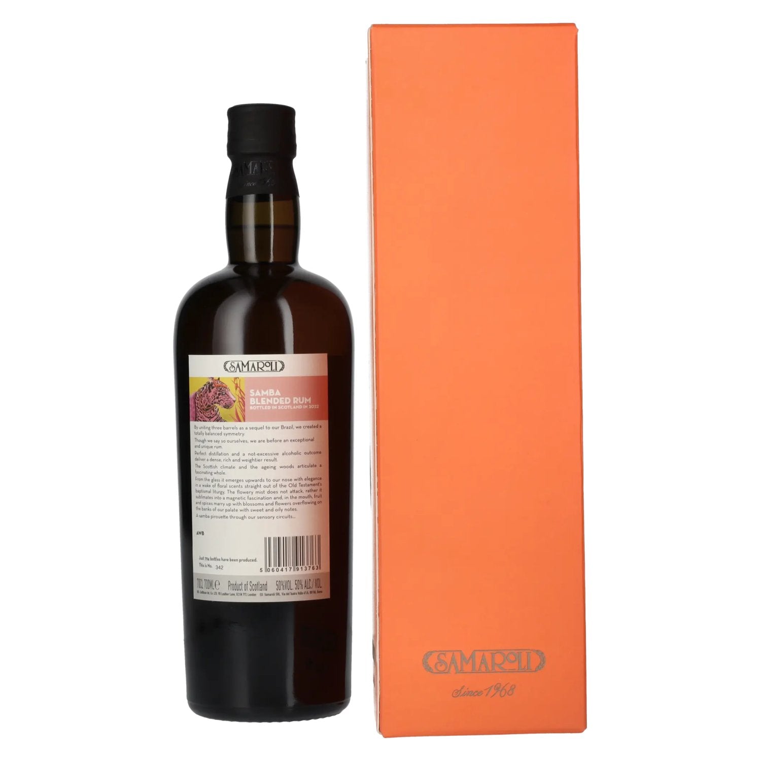 Samaroli Samba Blended Rum 2022 50% Vol. 0,7l in Geschenkbox