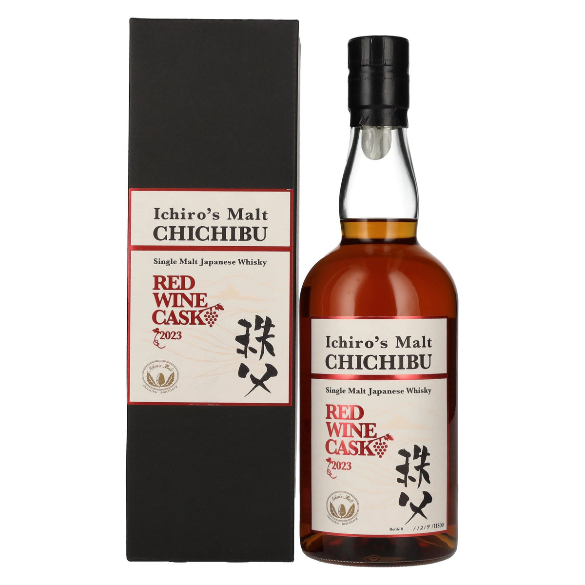 Chichibu Ichiro's Single Malt Red Wine Cask Japanse whisky 2023 50,5% vol. 0,7 l in geschenkverpakking