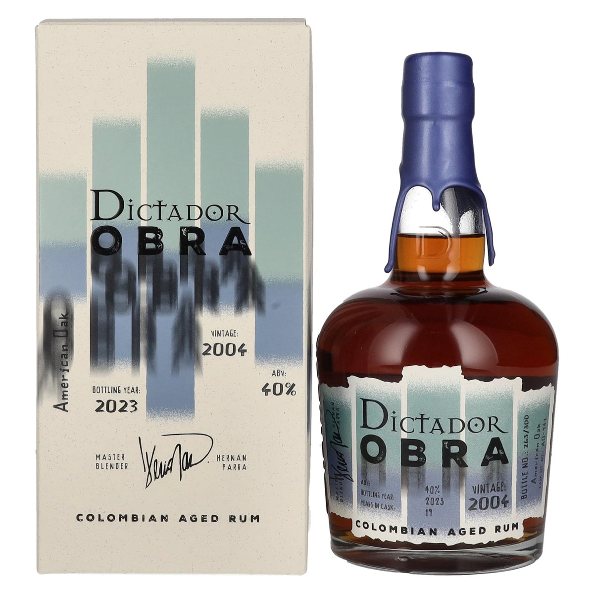 Dictador OBRA VINTAGE 19 Years Old AMERICAN OAK CASK Rum 2004 40% vol. 0.7 l in a gift box