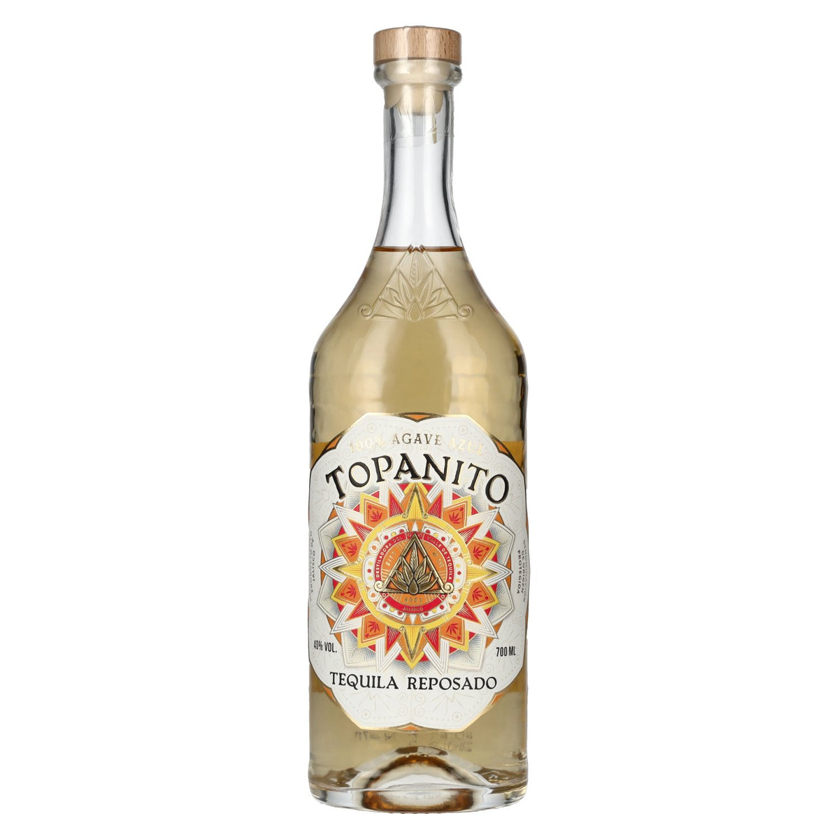 Tequila Topanito Reposado 100 % agave bleu, 40 % vol., 0,7 l