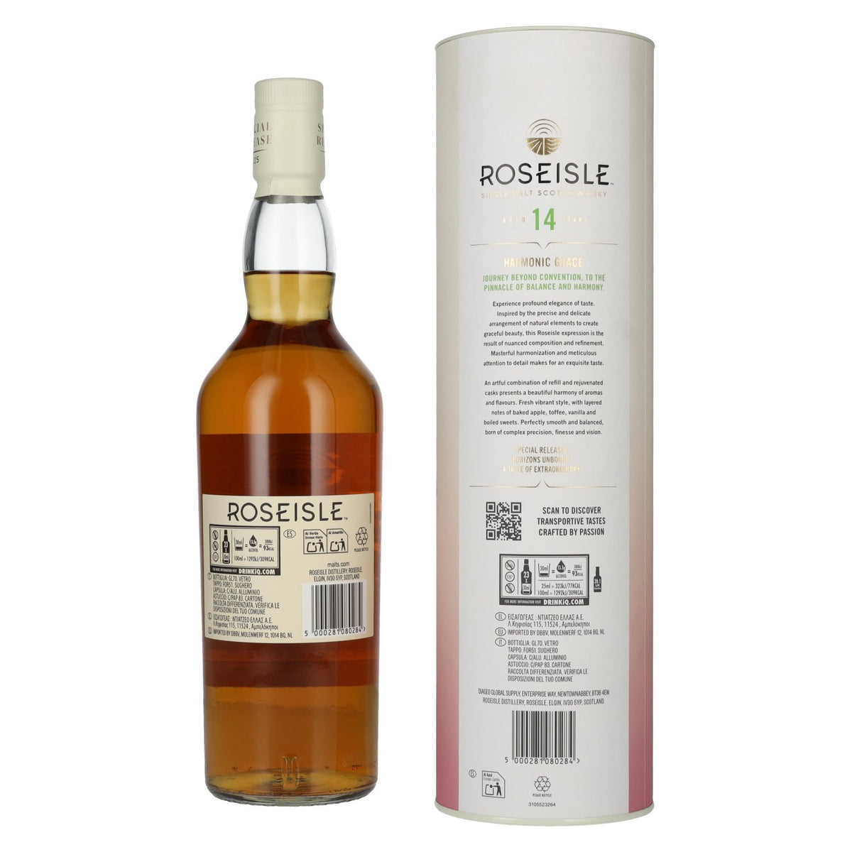 Roseisle 14 Years Old HARMONIC GRACE Single Malt Special Release 2025 55,9% vol. 0,7 l in geschenkverpakking