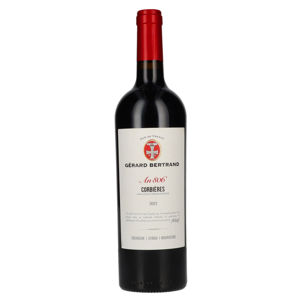 Gérard Bertrand CORBIÈRES An806 AOP 2022 14.5% ABV 0.75l