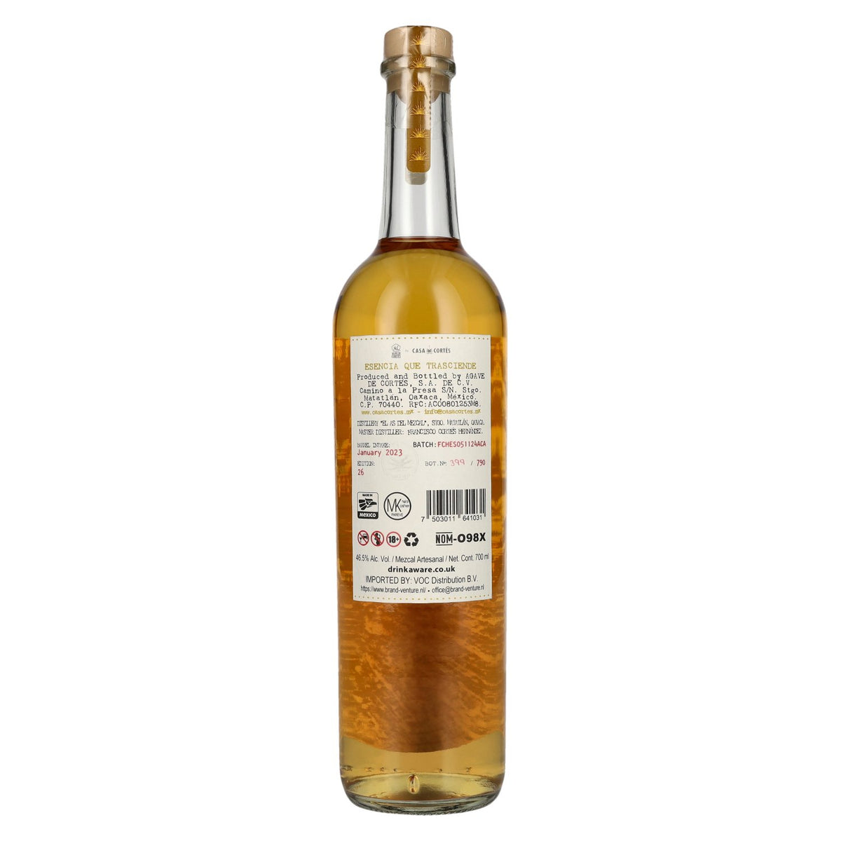 Agave de Cortés Mezcal Artisanal AÑEJO 46,5 % vol. 0,7 l