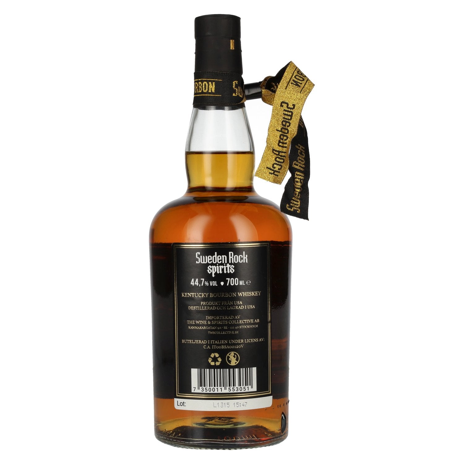 Sweden Rock Spirits Kentucky Bourbon Whiskey 44,7% vol. 0,7l