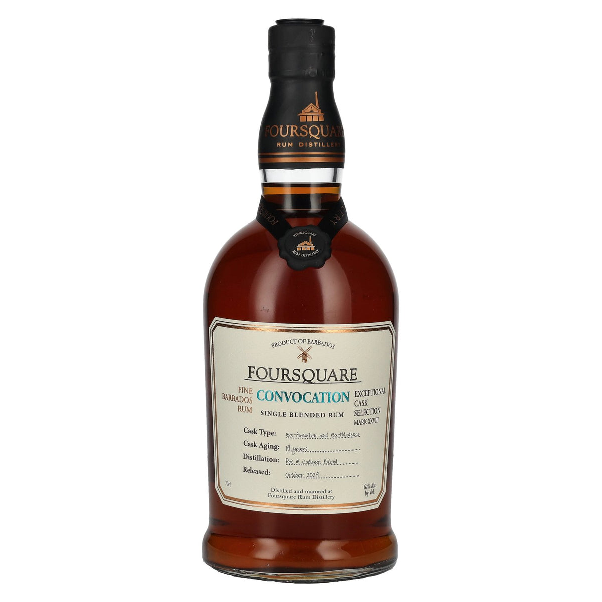 Foursquare 14 Years Old CONVOCATION Single Blended Rum 62% vol. 0.7 l