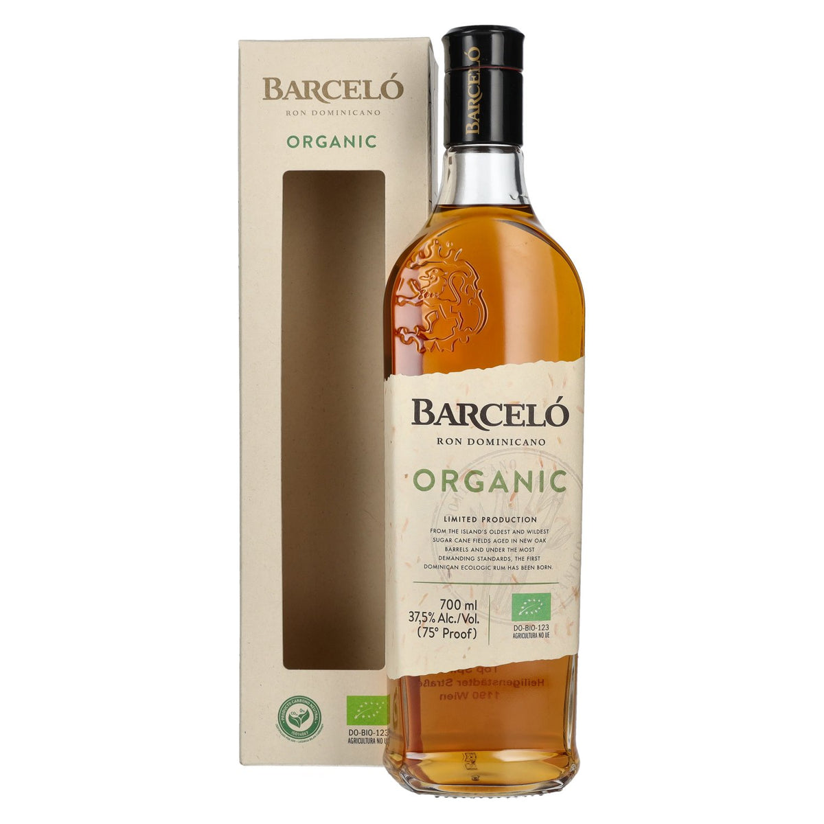 Barceló Organic Ron Dominicano Limited Production 37,5% vol. 0,7 l in geschenkverpakking