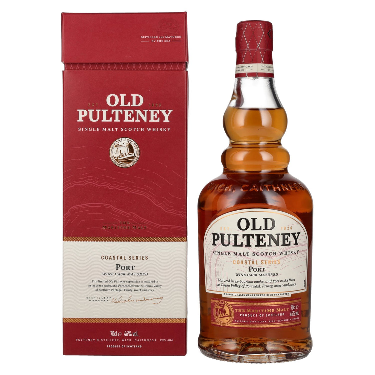 Old Pulteney Coastal Series PORT 46% vol. 0.7l in a gift box