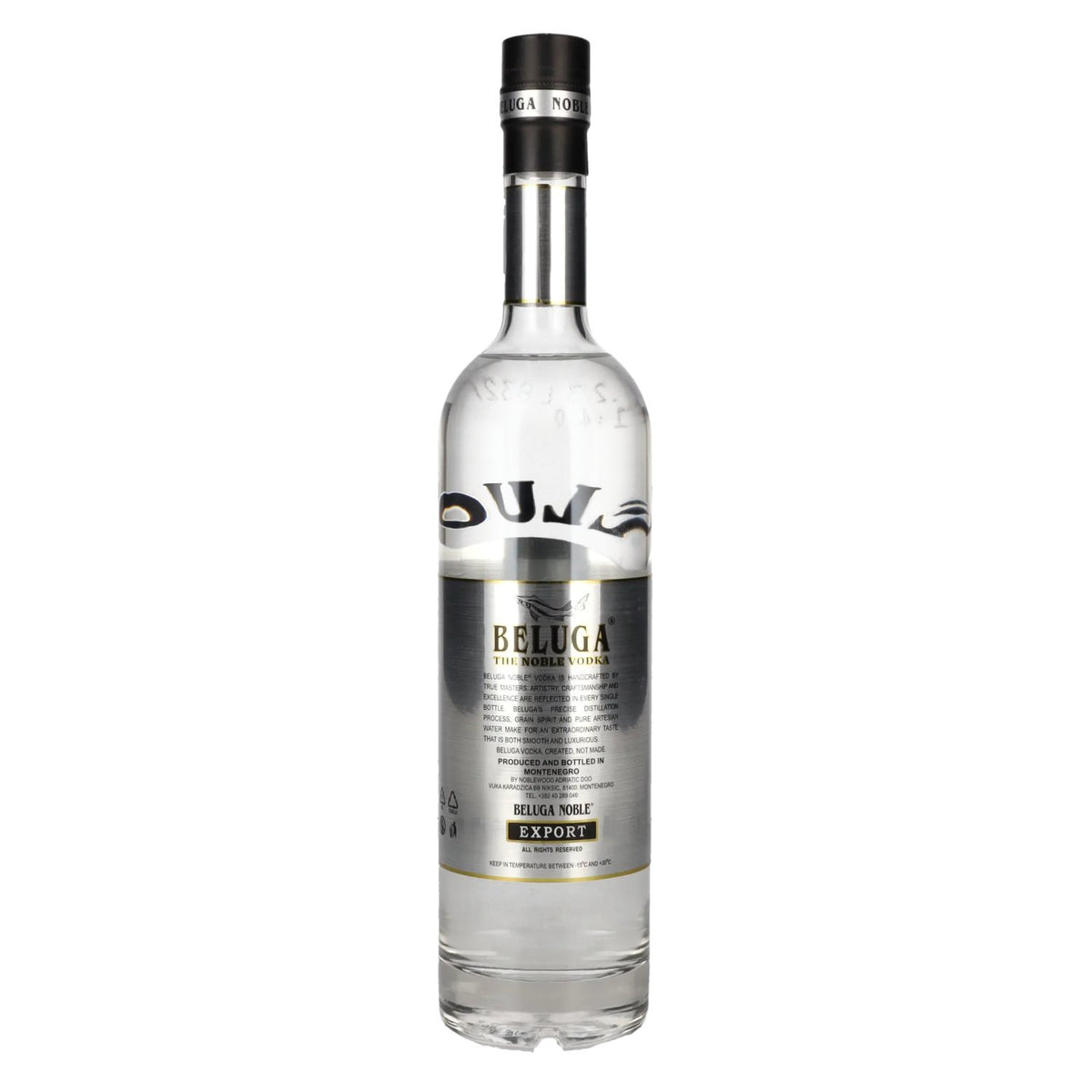 Beluga Noble Vodka EXPORT Montenegro 40 % vol. 0,5 l