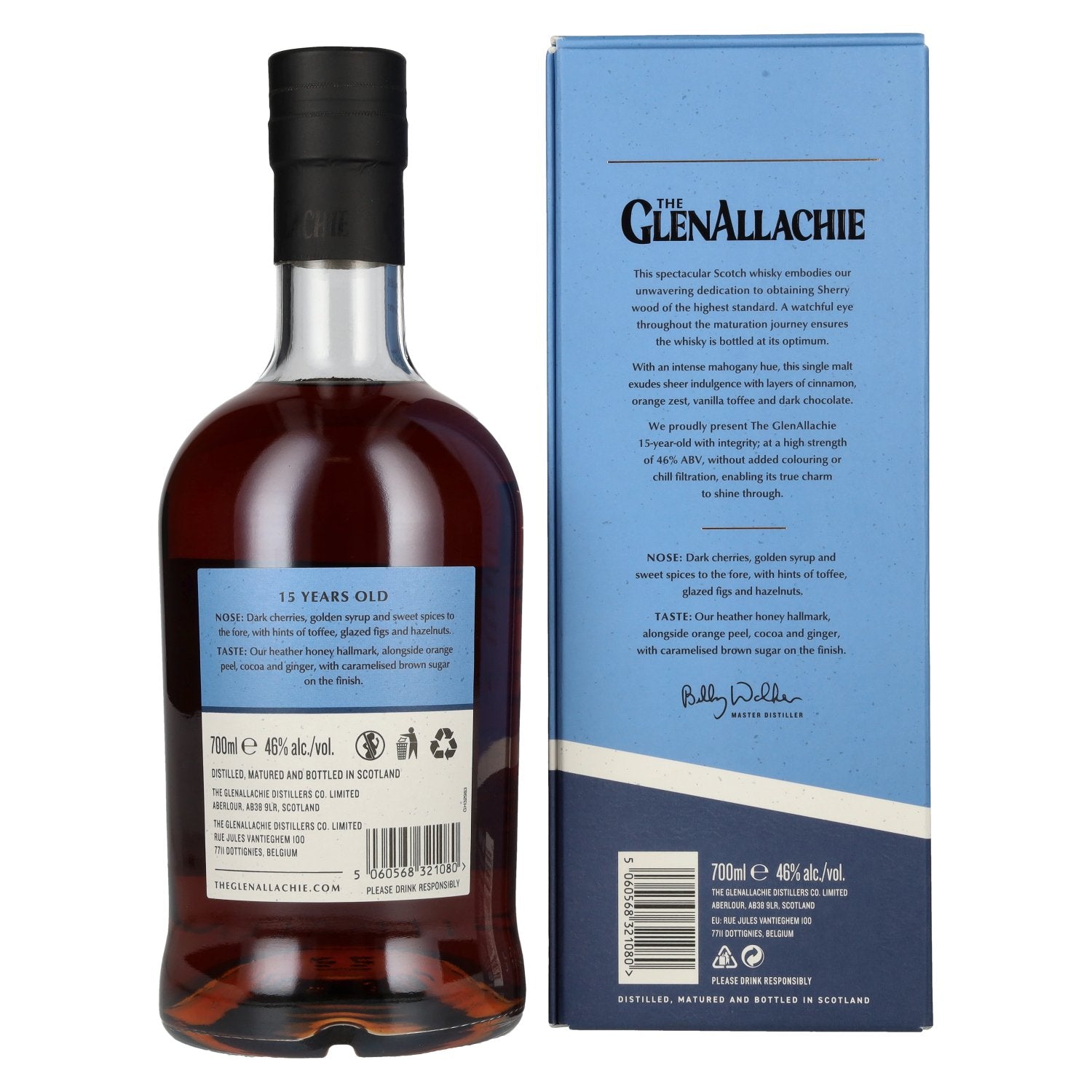 The GlenAllachie 15 Years Old Speyside Single Malt 46% Vol. 0,7l in Geschenkbox