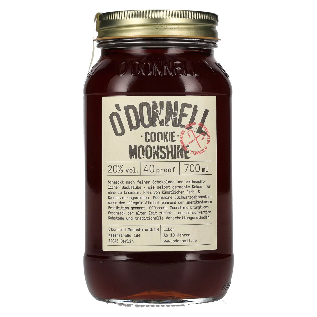 O'Donnell Moonshine COOKIE Liqueur 20% vol. 0.7l