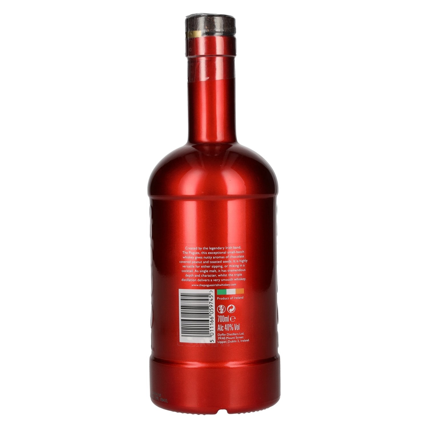 The Pogues Officiële Ierse whiskey van de legendarische band Single Malt Irish Whiskey 40% Vol. 0,7l