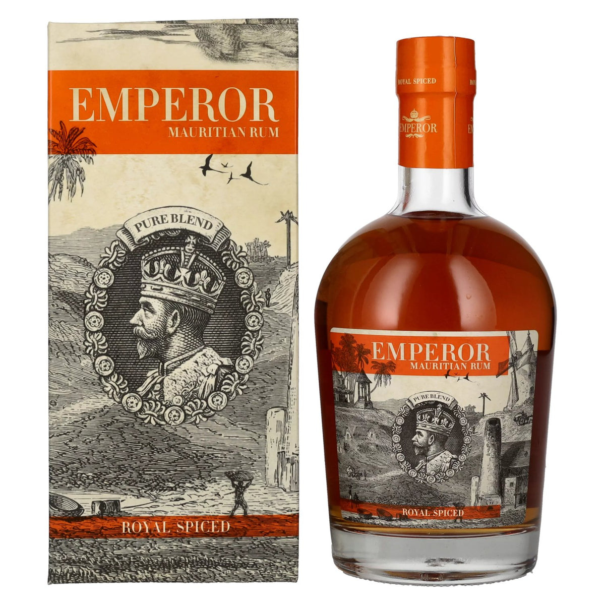 Emperor Mauritian Rum ROYAL SPICED 40% vol. 0,7 l in geschenkverpakking