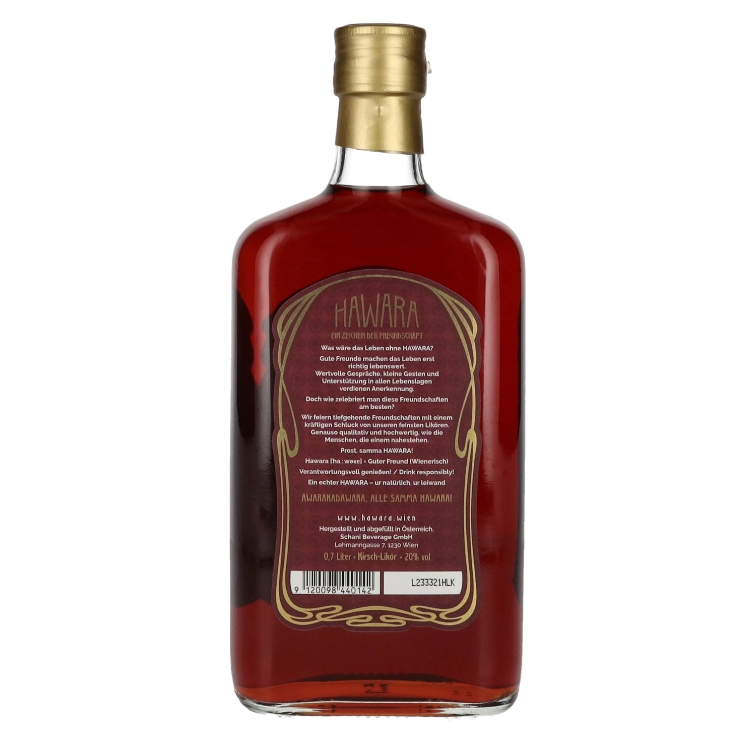 HAWARA Kirsch-Likör 20% Vol. 0,7l