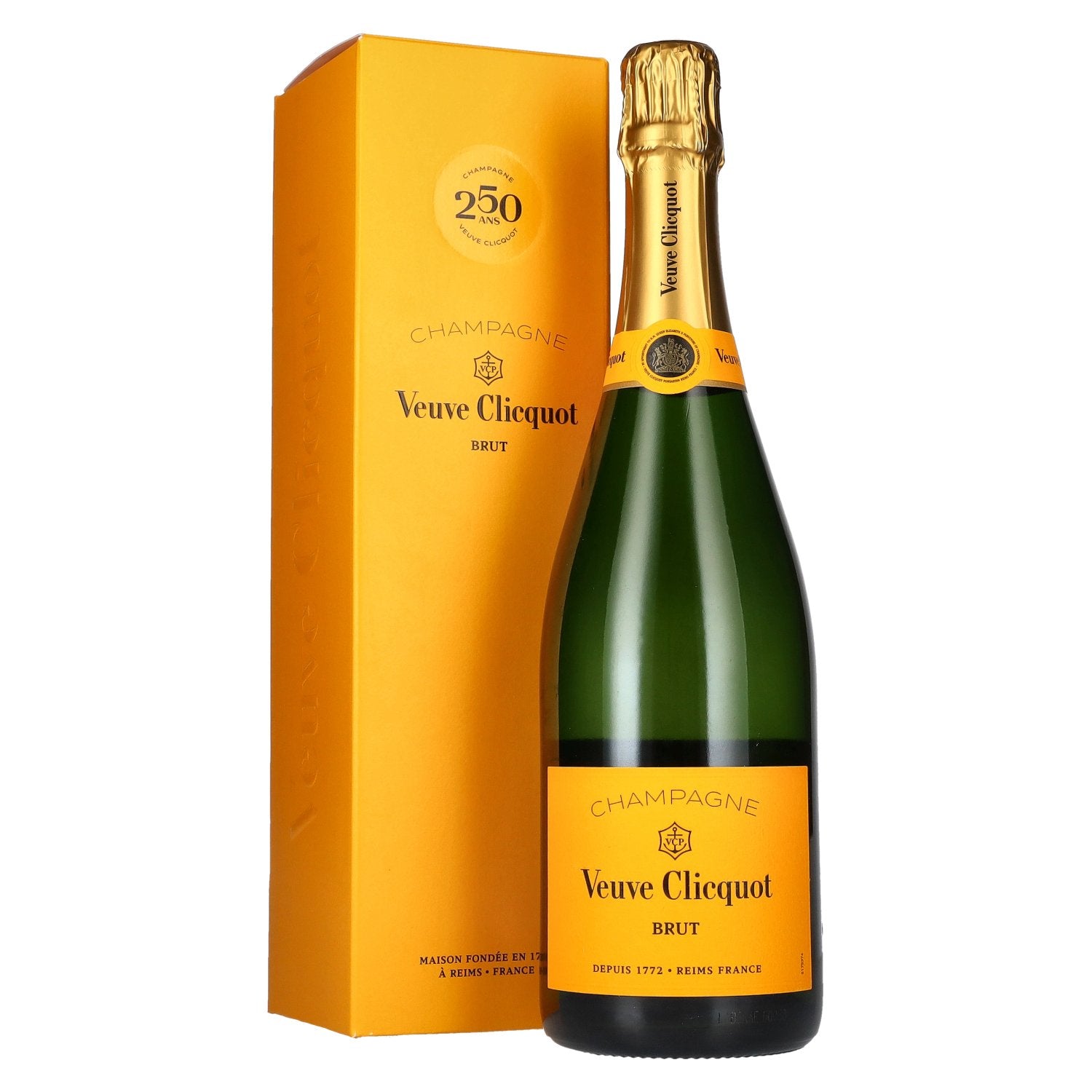 Veuve Clicquot 250 ANS Champagne Brut Yellow Label 12,5% Vol. 0,75l in Geschenkbox