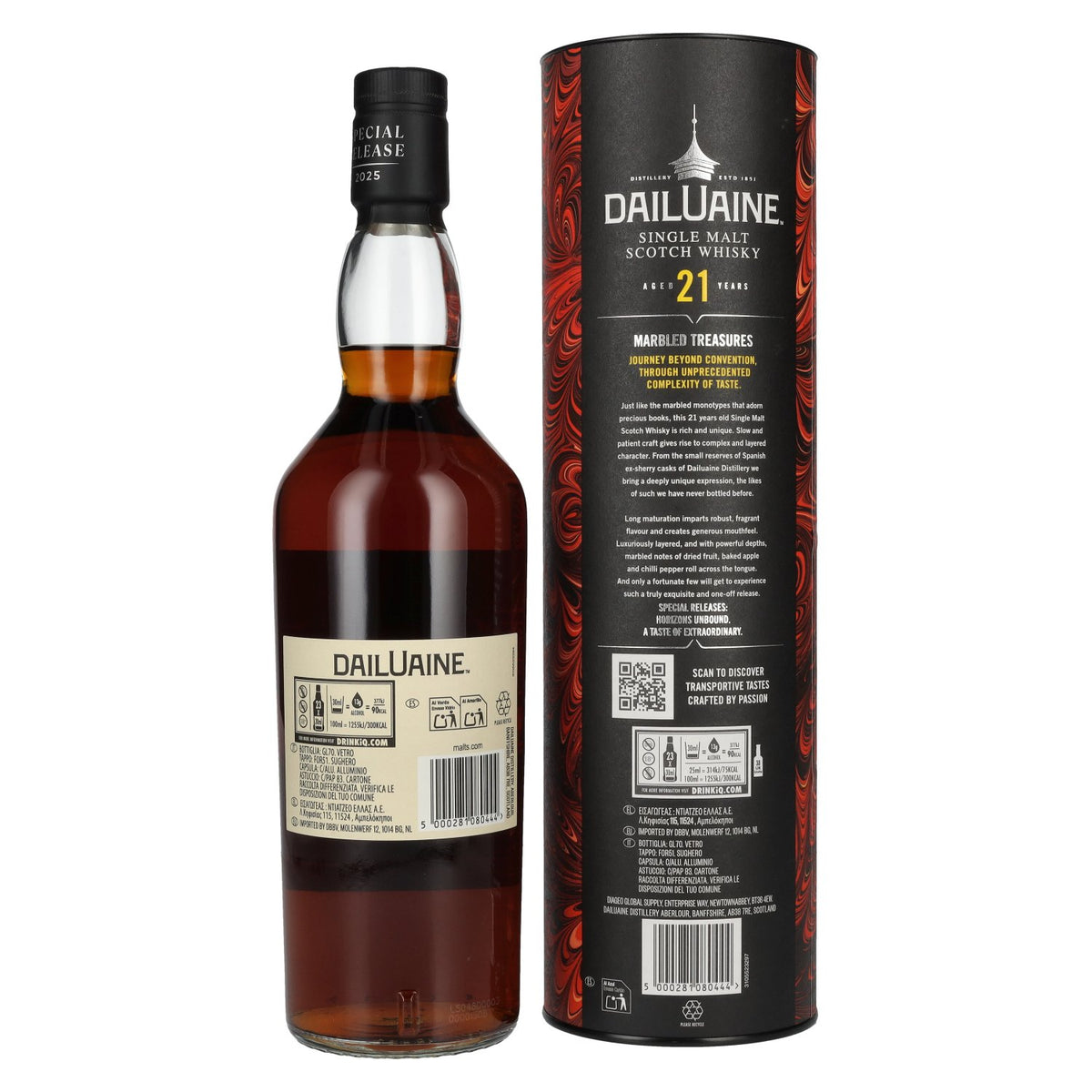 Dailuaine 21 Years Old MARBLED TREASURES Single Malt Special Release 2025 54.3% vol. 0.7 l in a gift box