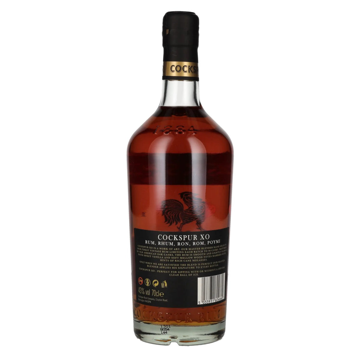 Cockspur XO MASTER'S SELECT Authentic Barbados Rum 43% vol. 0.7l