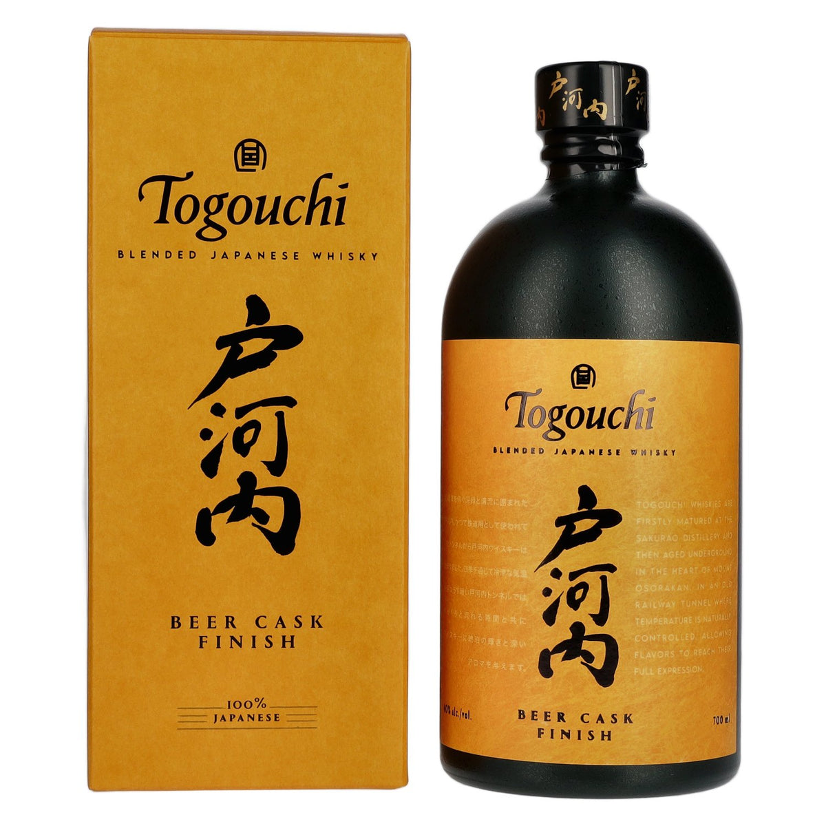Togouchi Japanese Blended Whisky Beer Cask Finish 40% vol. 0,7 l in geschenkverpakking