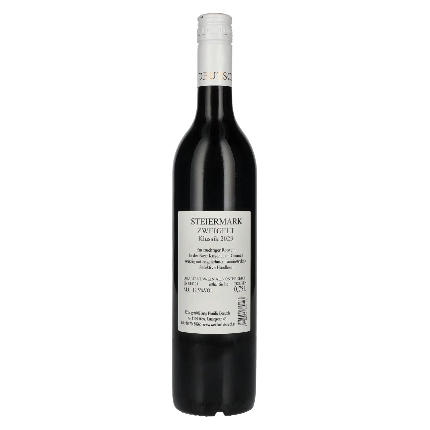 Deutsch Zweigelt Klassik Steiermark 2023 12,5% Vol. 0,75l