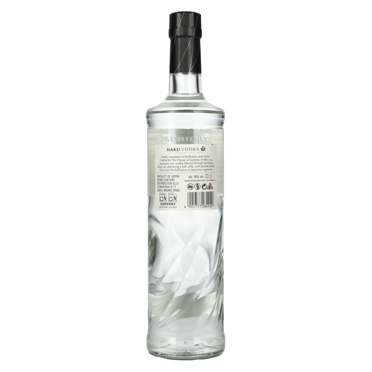 Suntory Haku Vodka – De Japanse ambachtelijke wodka 40% vol. 0,7 l