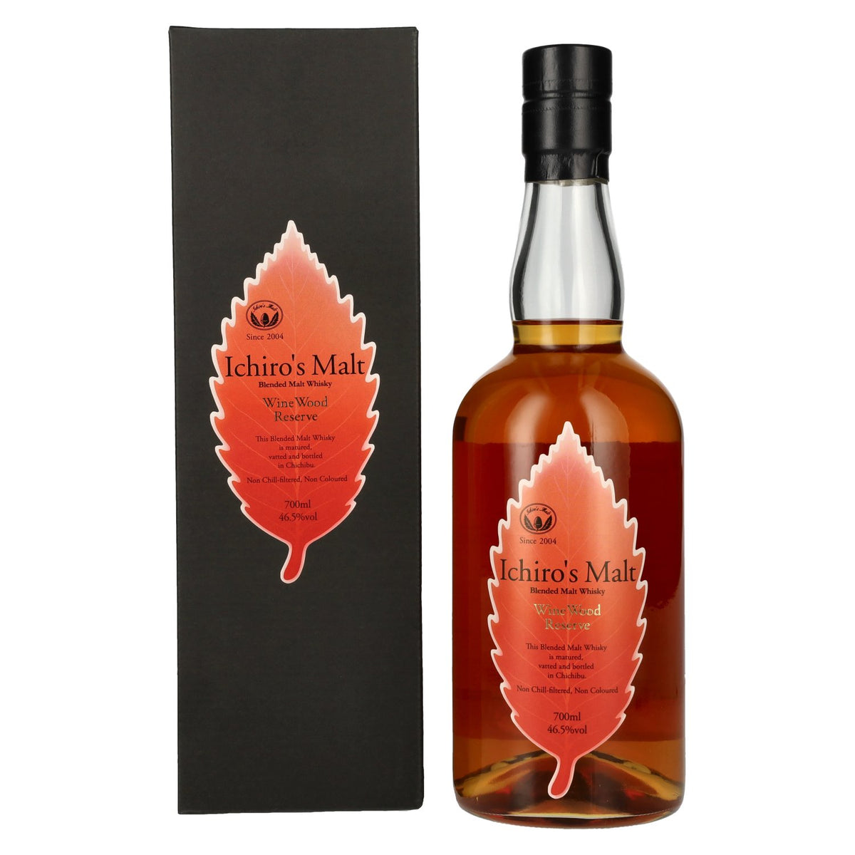 Chichibu Ichiro's Malt Wine Wood Reserve Blended Malt Whisky 46.5% ABV, 0.7 litres, in a gift box