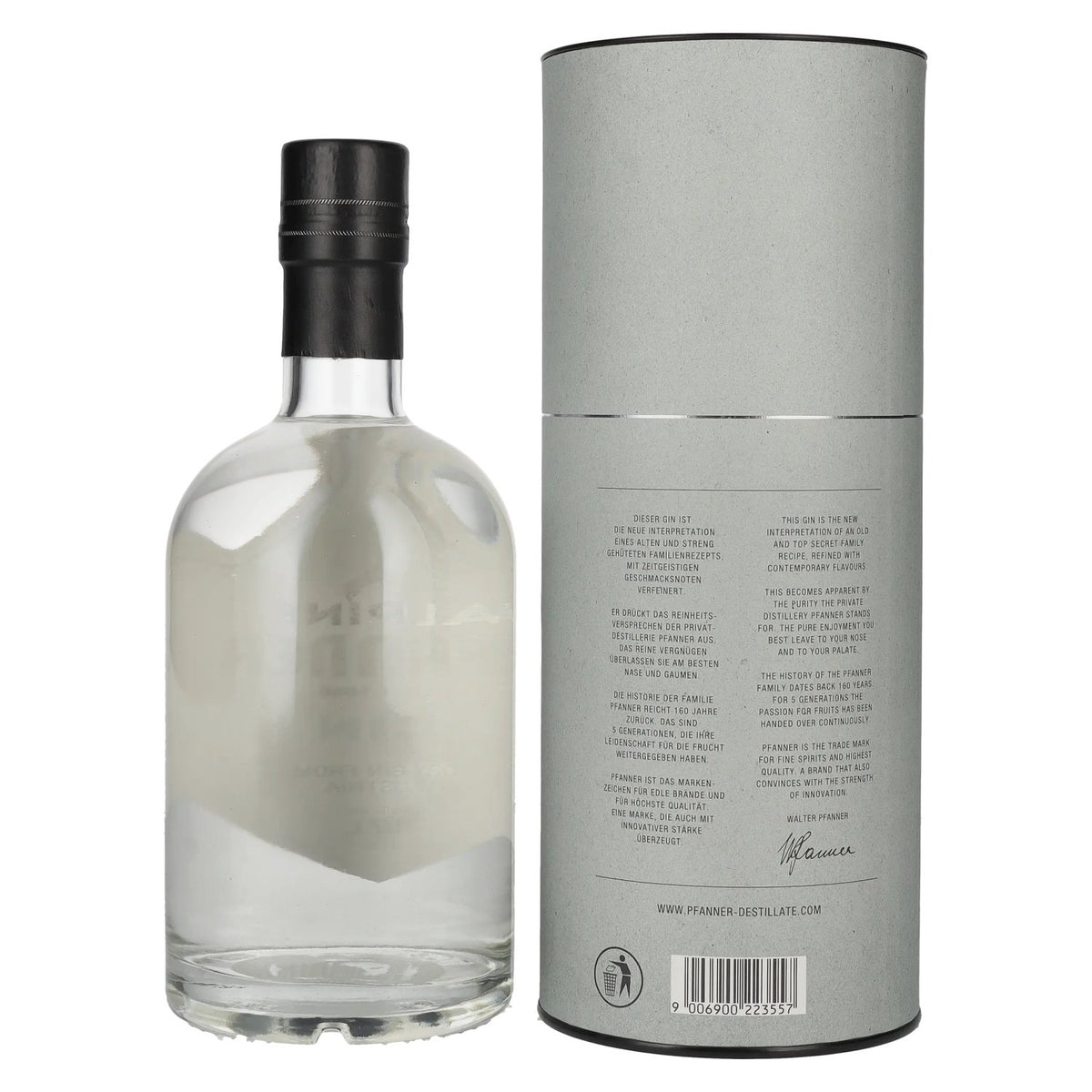 Pfanner Alpine Dry Gin 44% ABV, 0.7 litres, in a gift box
