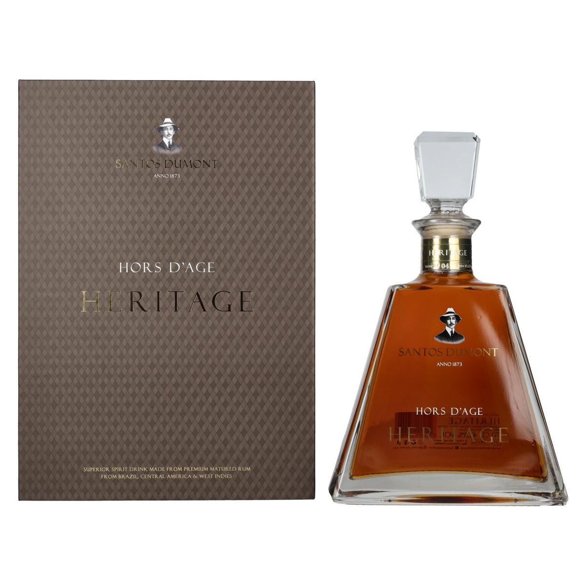 Santos Dumont HERITAGE Lot 04 Édition limitée 43,8 % vol. 0,7 l dans un coffret cadeau